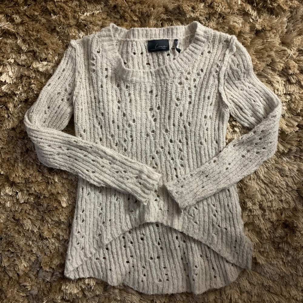 - LINE KNITWEAR HIGH LOW SWEATER -